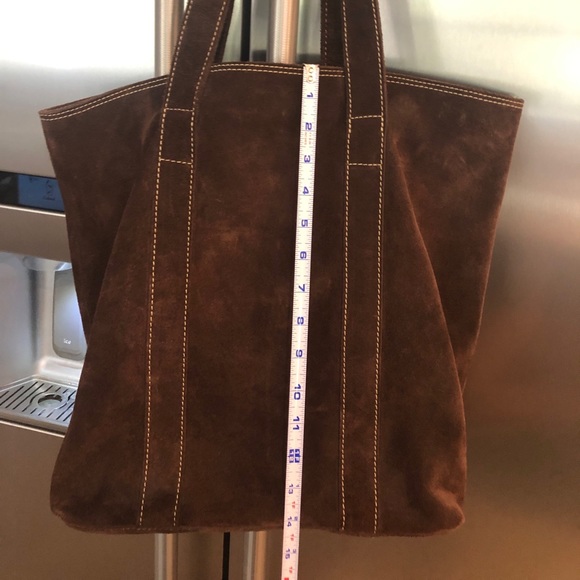 Banana Republic Chocolate Suede Tote - Picture 9 of 9